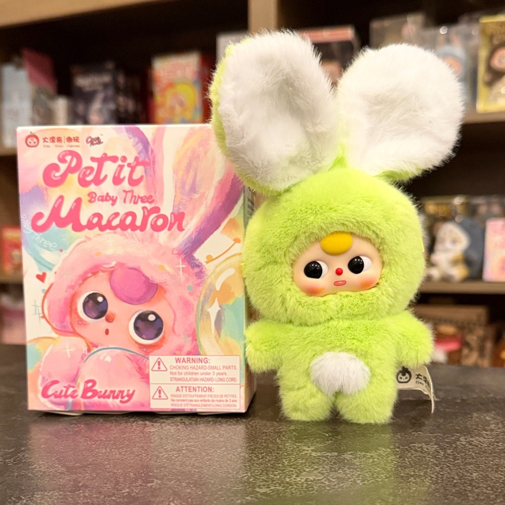 Baby Three Petit Macaron Cute Bunny Plush Pendant - Picture 4 of 16